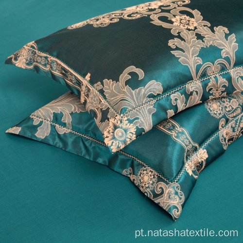 Conjunto de roupa de cama em jacquard de cetim de algodão por atacado